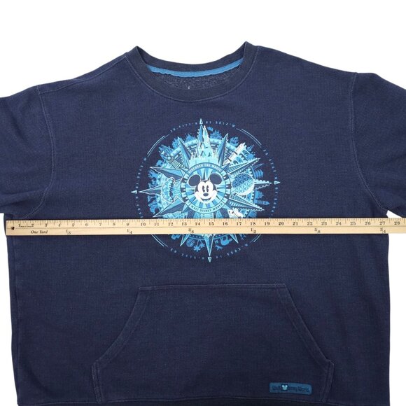 Disney Parks Mickey Mouse Graphic Sweatshirt Sweater Adult XXL Kangaroo Pocket - Picture 4 of 16